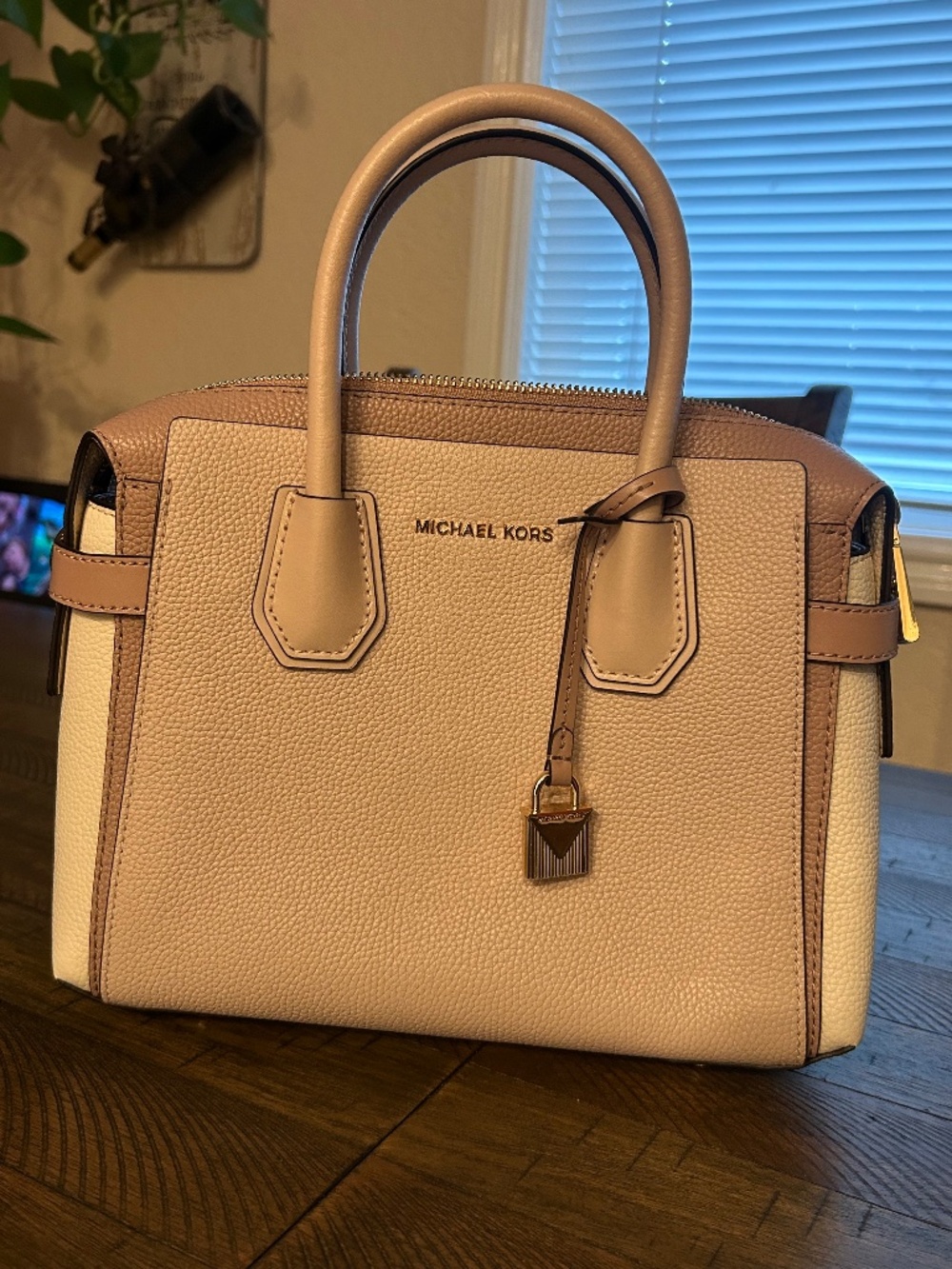 Michael Kors Mercer Small Tri-Color Leather Satchel NWOT